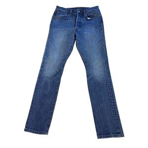 Levi's 501 Straight Leg Jeans W32 L29 Button Fly Medium Wash Classic Denim